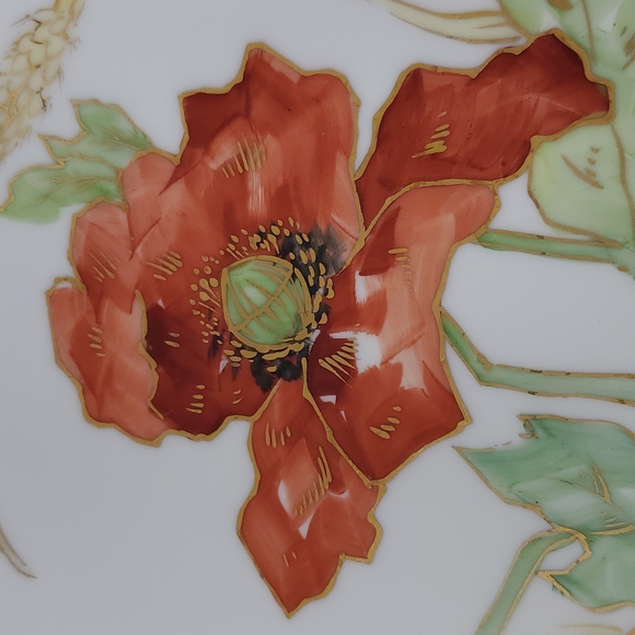 Vintage Hand Painted Limoges France Floral Plate - Picture 2 of 6